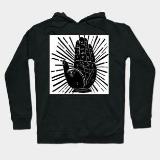 Palmistry black and white Hoodie